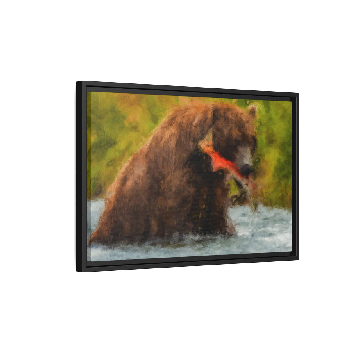 Brown Bear Fishing for Salmon, Katmai National Park