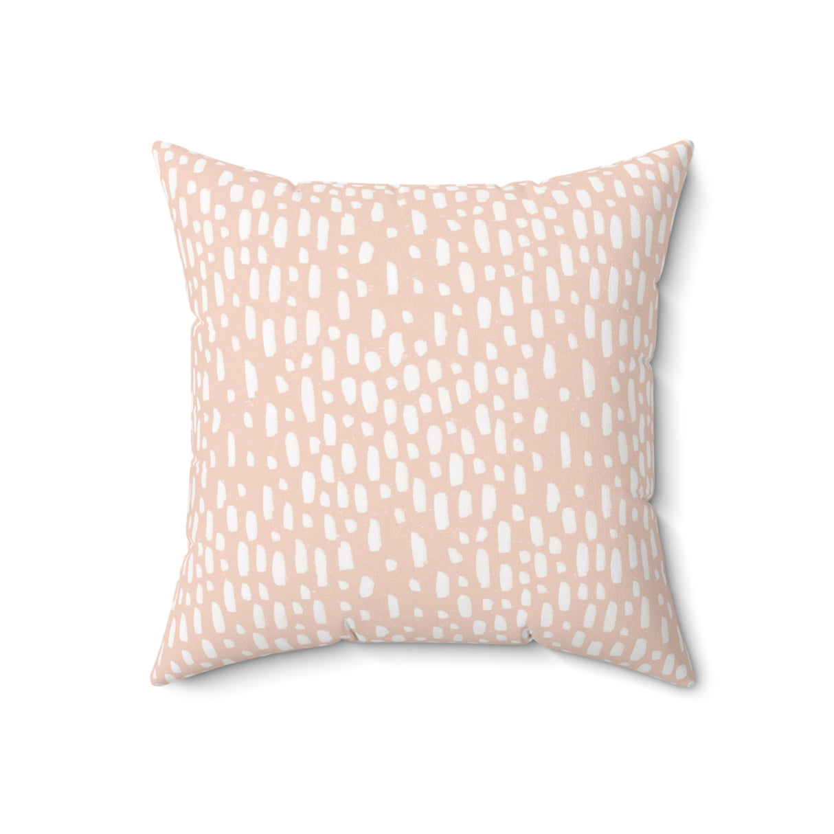 Blush Dotted Delight Square Pillow