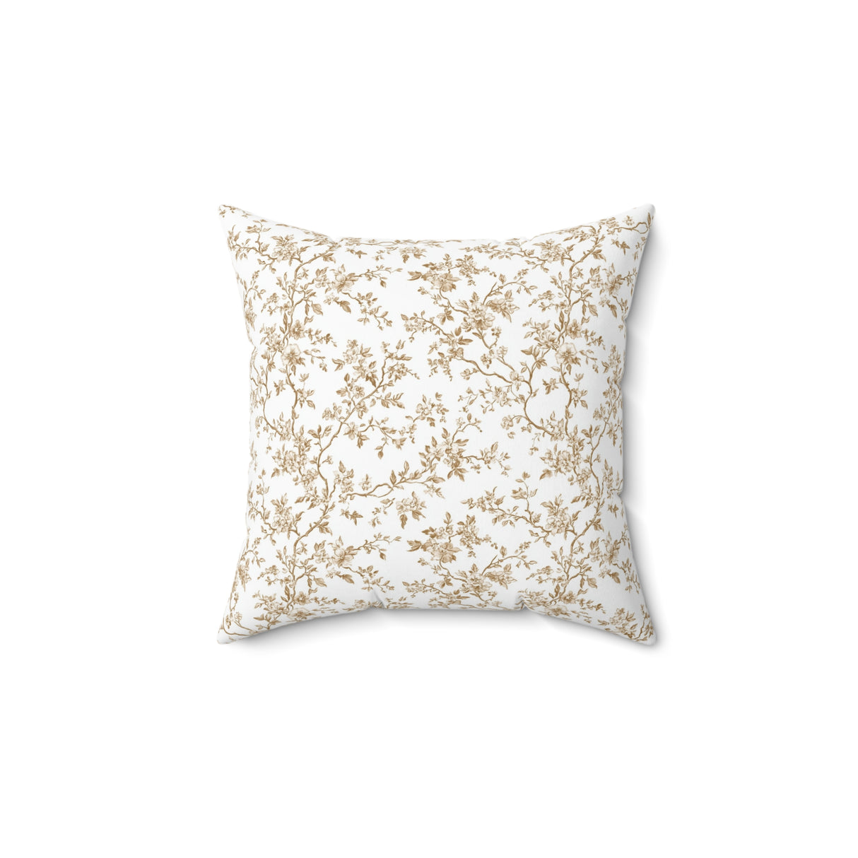 Vintage Botanical Charm Square Pillow