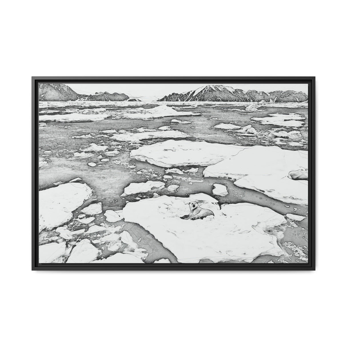 Polar Bear on Sea Ice, Northeast Greenland National Park