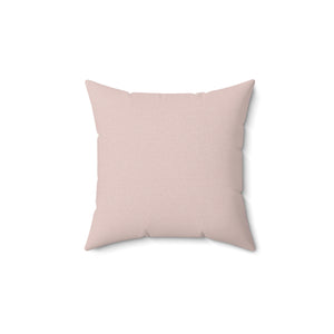 Soft Blush Texture Square Pillow