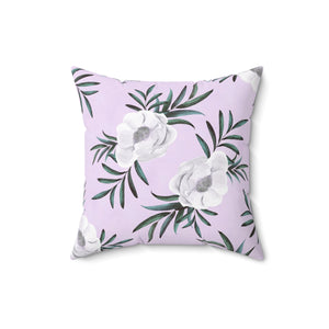 Lavender Grace Bloom Square Pillow