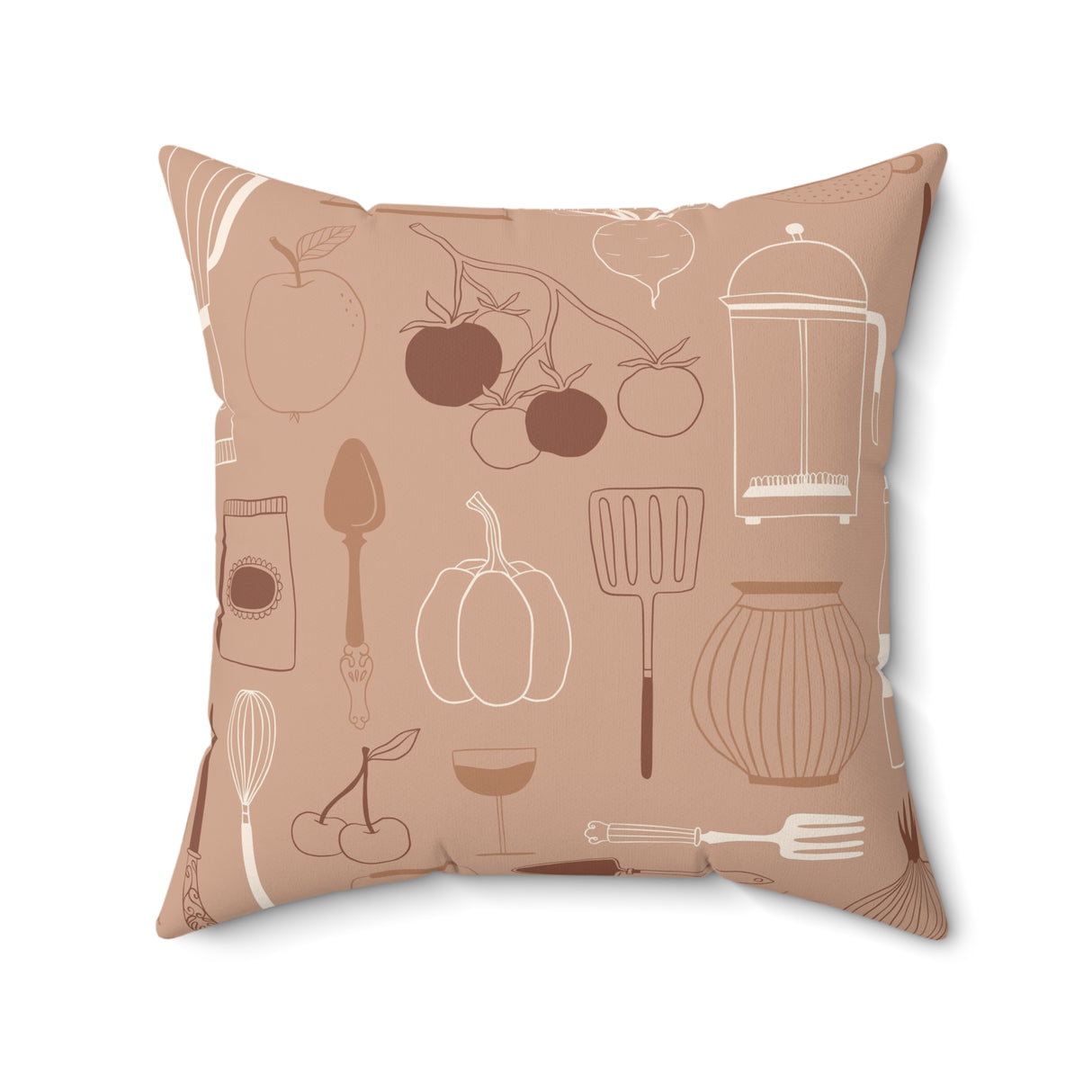 Vintage Kitchen Delight Square Pillow