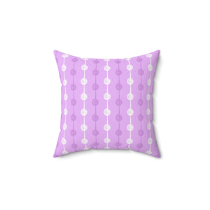 Whimsical String Blooms Square Pillow