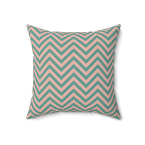 Retro Chevron Bliss Square Pillow