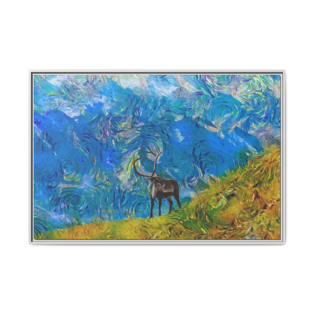 Caribou on Mountain Slope, Kobuk Valley National Park