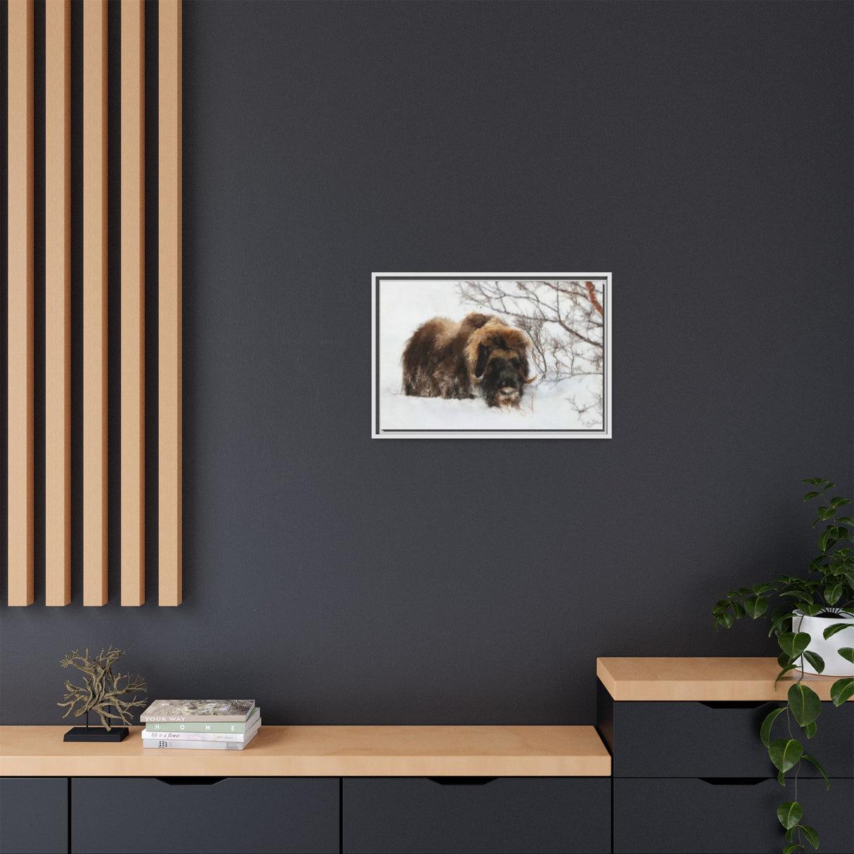 Muskox in Winter Silence, Aulavik National Park
