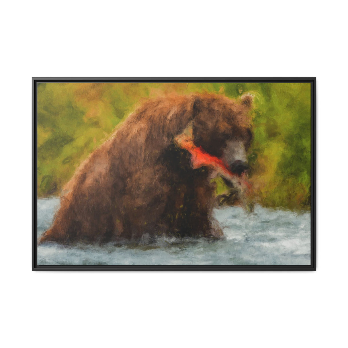 Brown Bear Fishing for Salmon, Katmai National Park