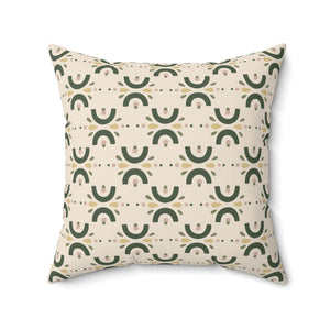 Minimalist Meadow Vibe Square Pillow