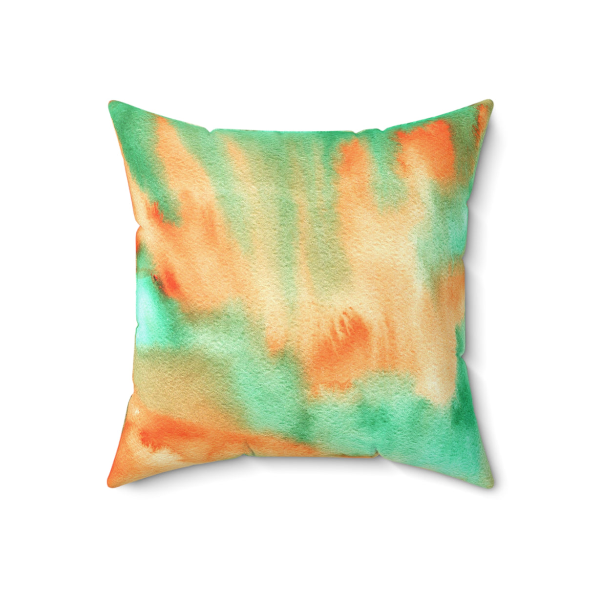 Vibrant Watercolor Flow Square Pillow