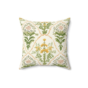 Golden Meadow Square Pillow