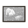 Polar Bear and Cub on the Shore, Torngat Mountains