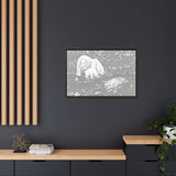 Polar Bear and Cub on the Shore, Torngat Mountains