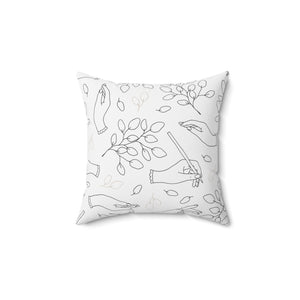 Hands of Grace Square Pillow