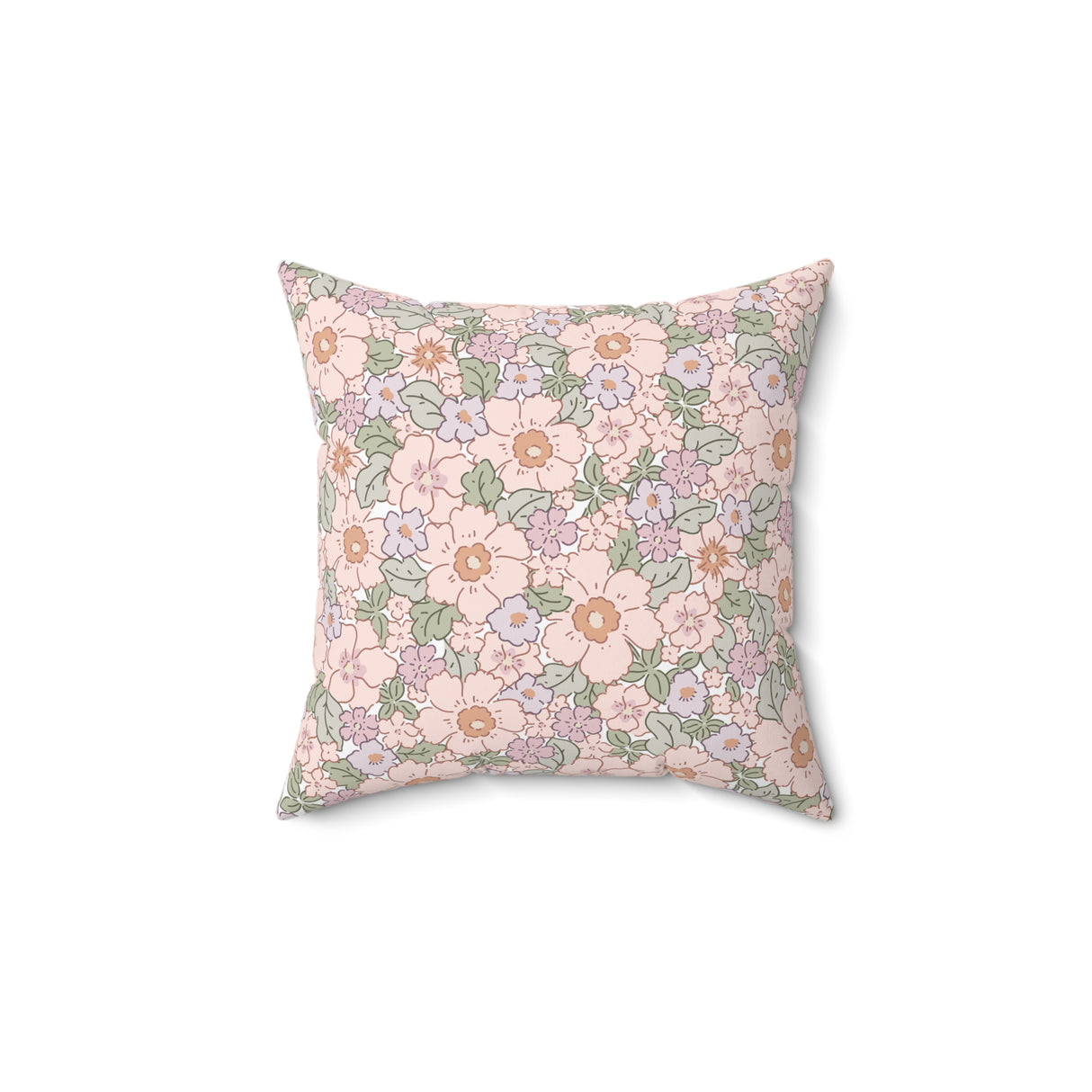 Vintage Bloom Harmony Square Pillow