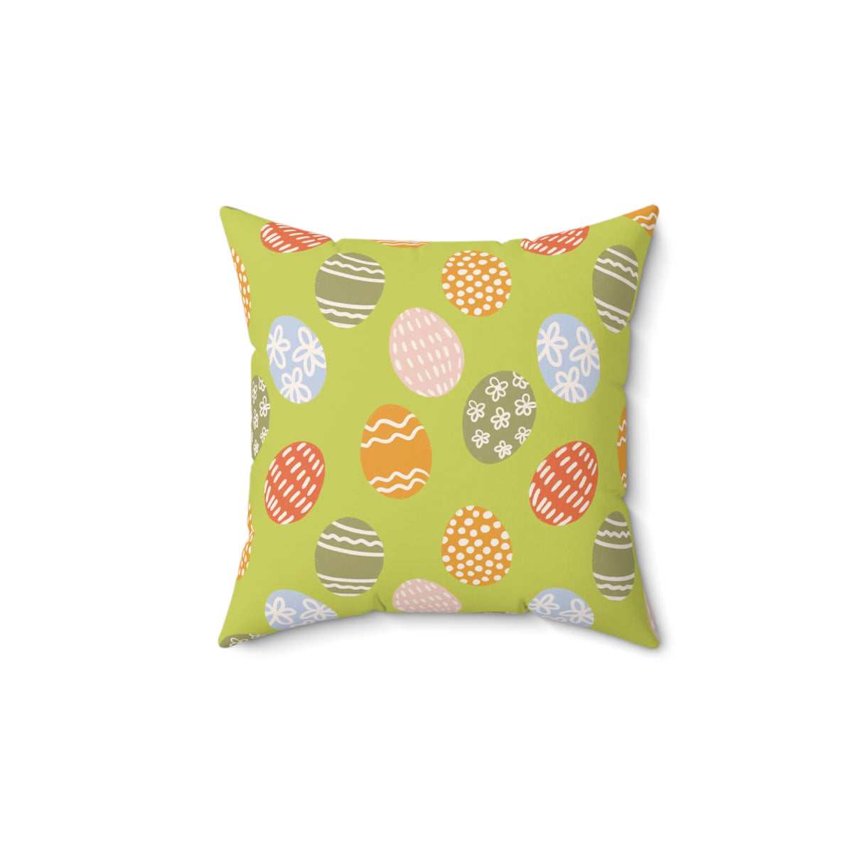 Easter Egg Meadow Square Pillow