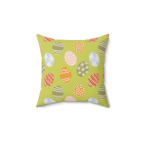 Easter Egg Meadow Square Pillow