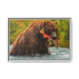 Brown Bear Fishing for Salmon, Katmai National Park