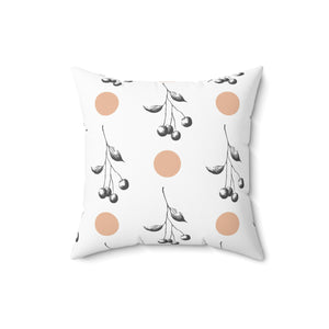 Vintage Cherries Square Pillow