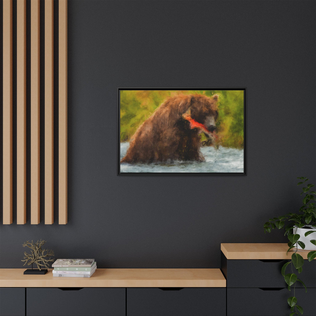 Brown Bear Fishing for Salmon, Katmai National Park