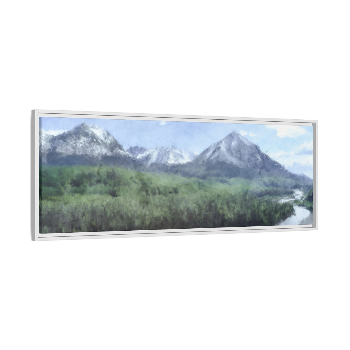 Snowy Peaks and River Valley, Chugach State Park