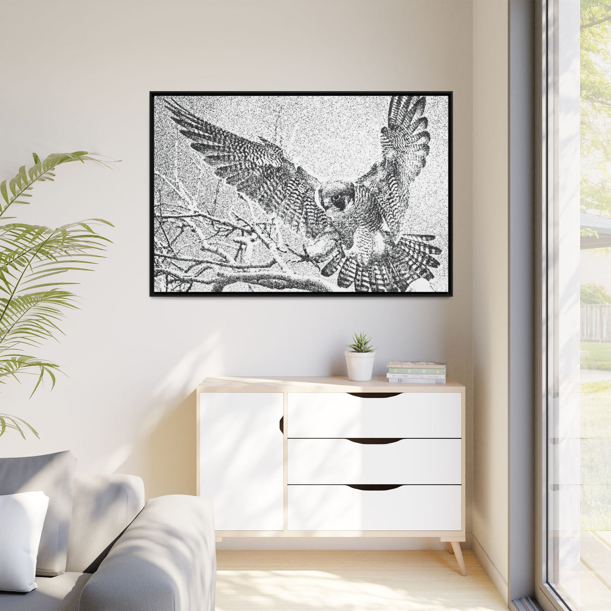 Peregrine Falcon in Flight, Tuktut Nogait National Park