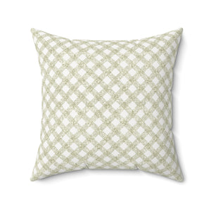 Serene Lattice Square Pillow