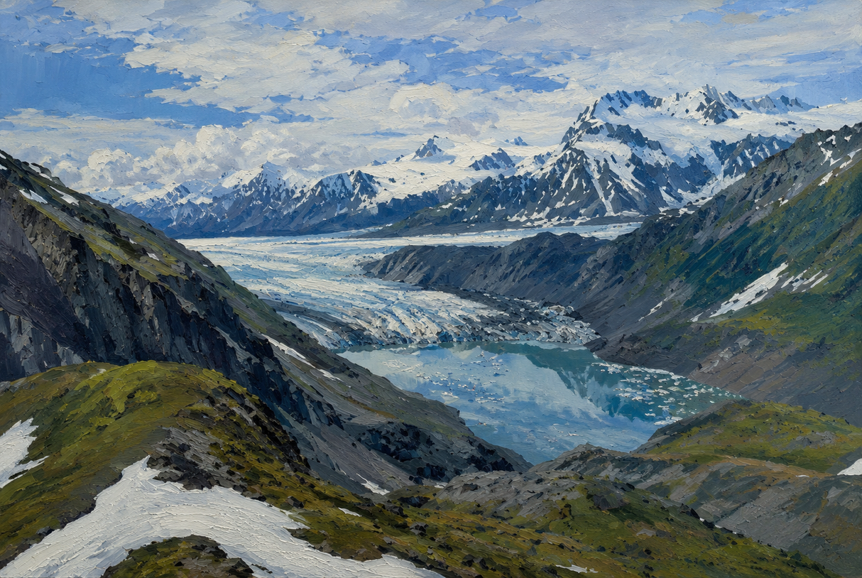 Northern River Stillness — Kenai Fjords National Park Wall Art